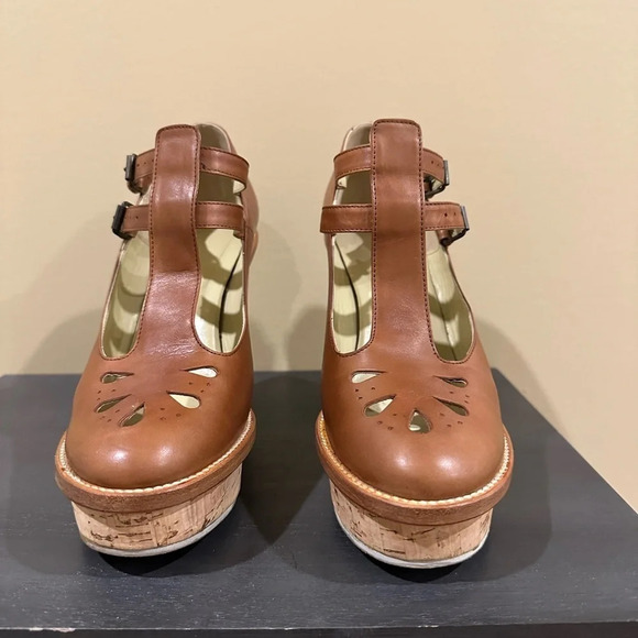 Opening Ceremony 8.5 ( Vero Cuoio) beautiful wedge platforms rare and excellent - Picture 2 of 10